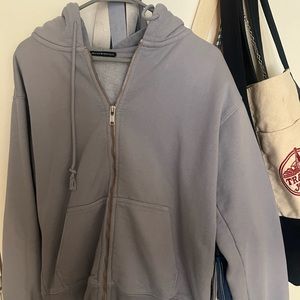 Brandy Melville cropped zip up